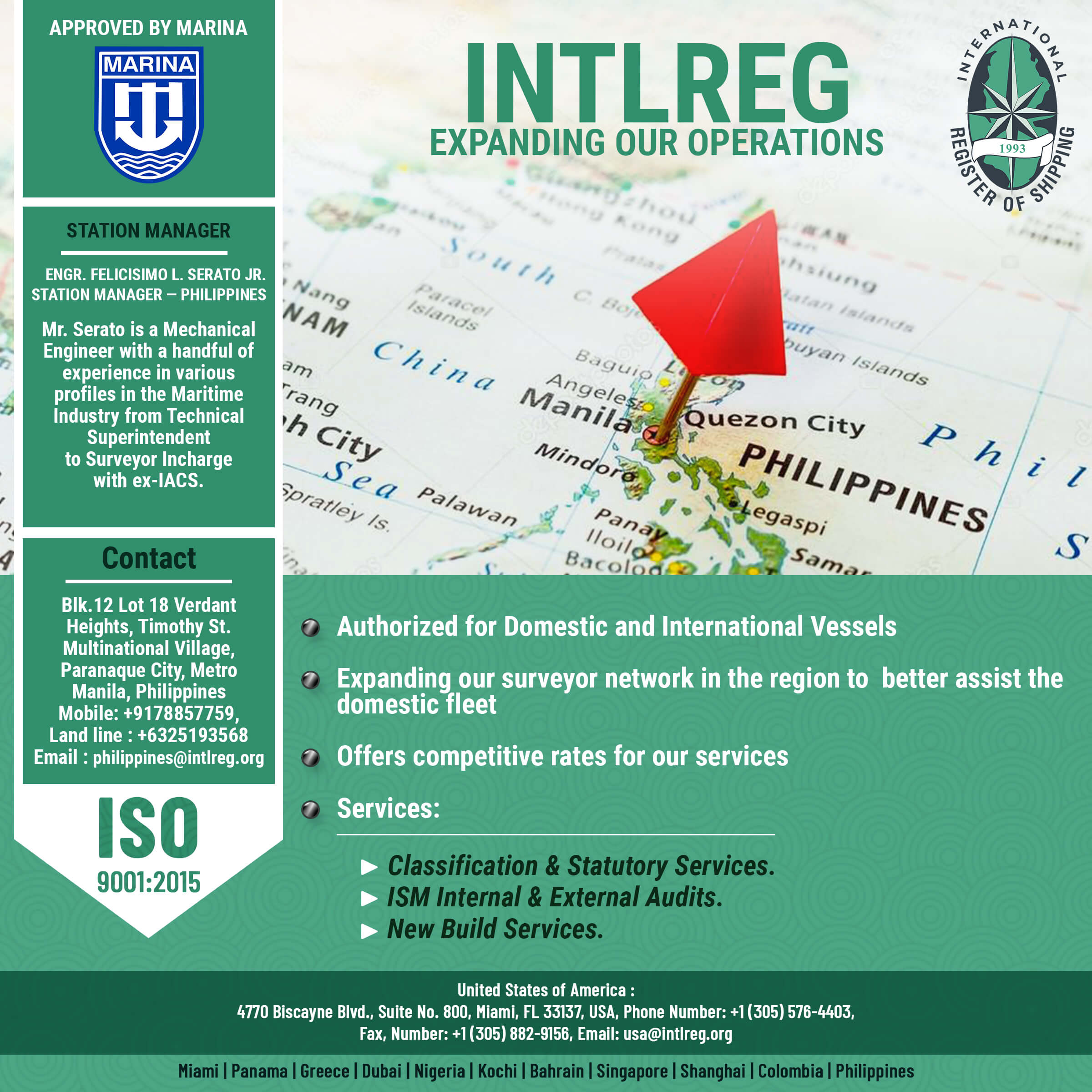 INTLREG – Expanding our operations at Philippines